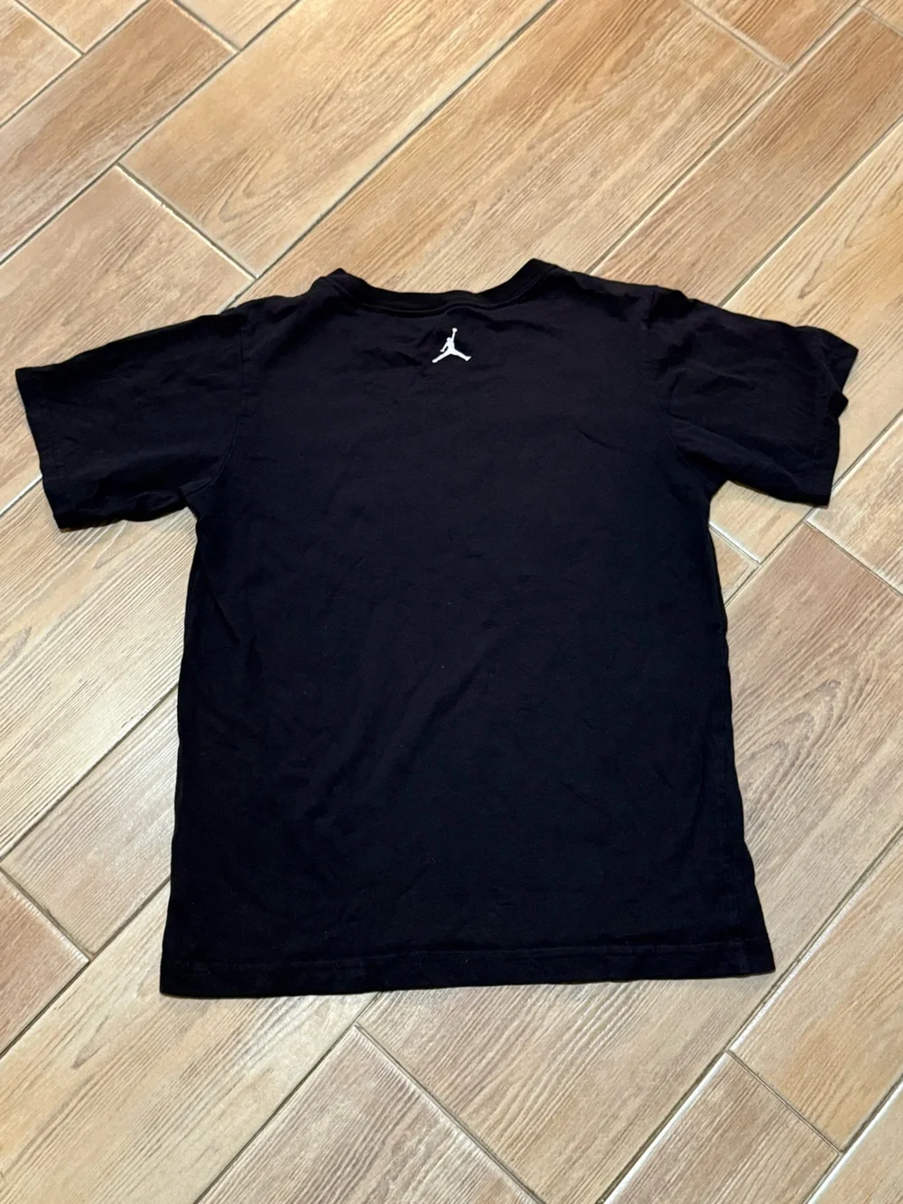 Jordan Black Tee with Red Graphic Jumpman